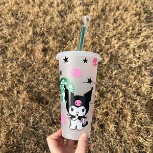Kuromi Starbucks reusable venti cold cup hello kitty
